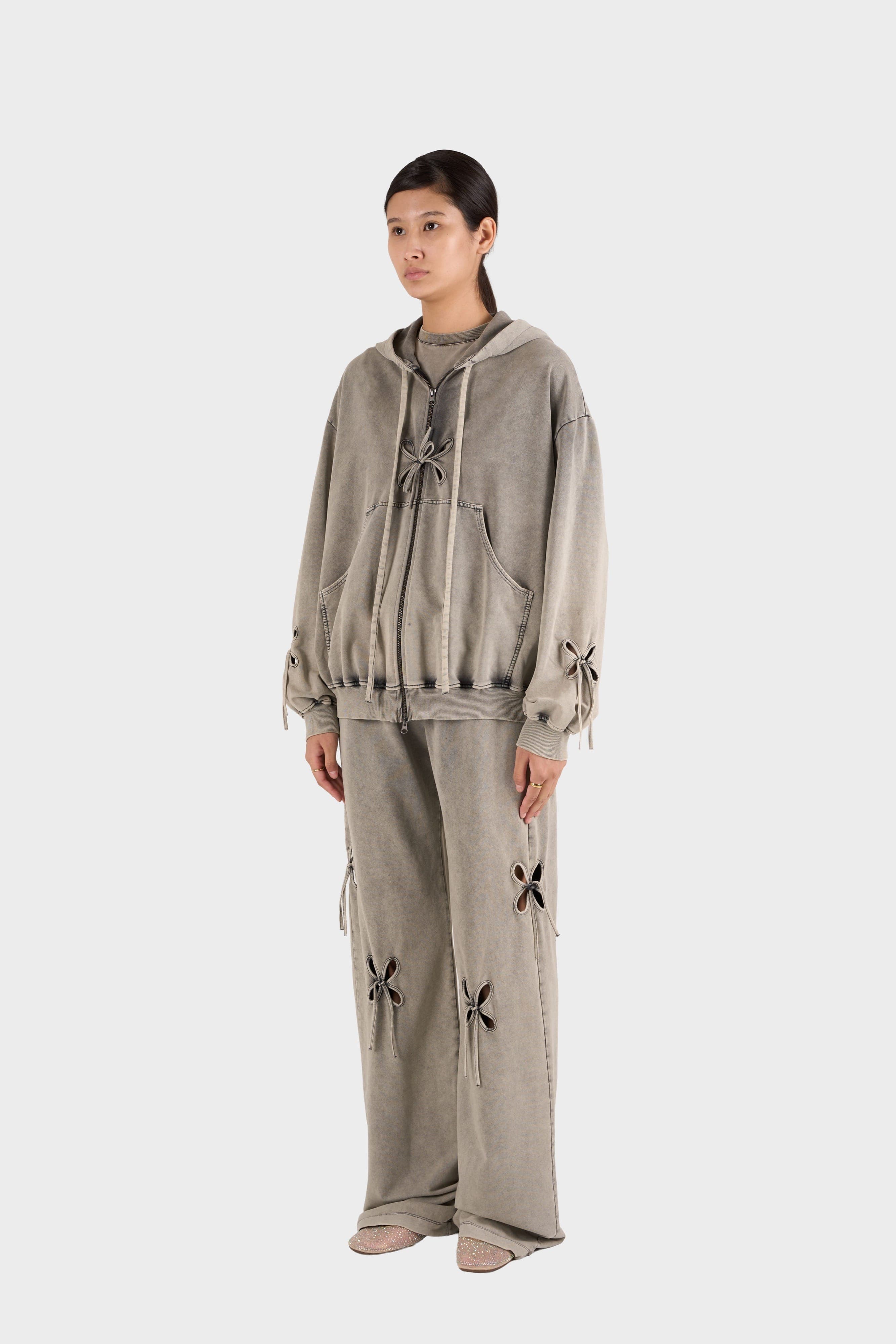 Acid Wash Petal Pants