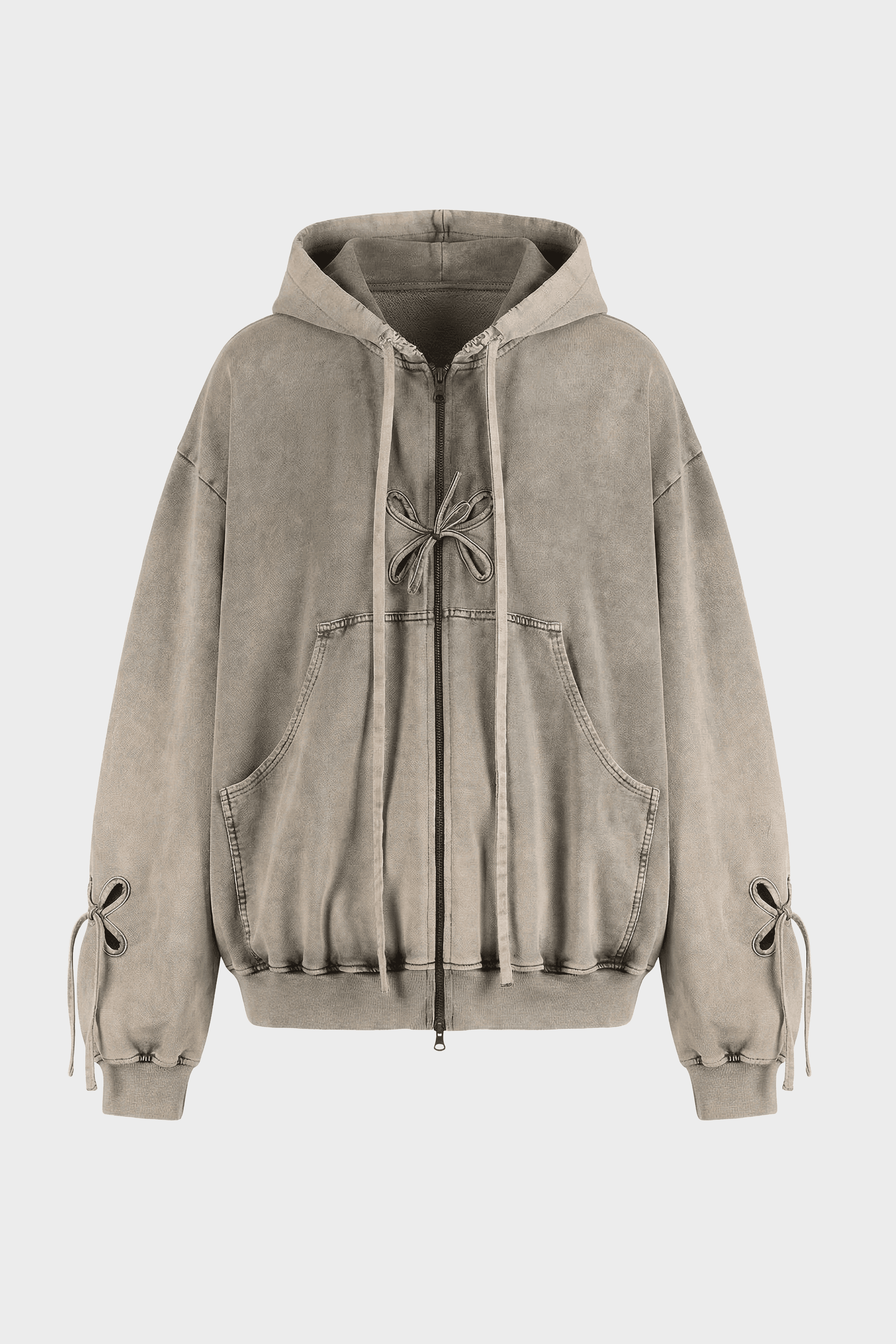 Ash Gray Petal Hoodie