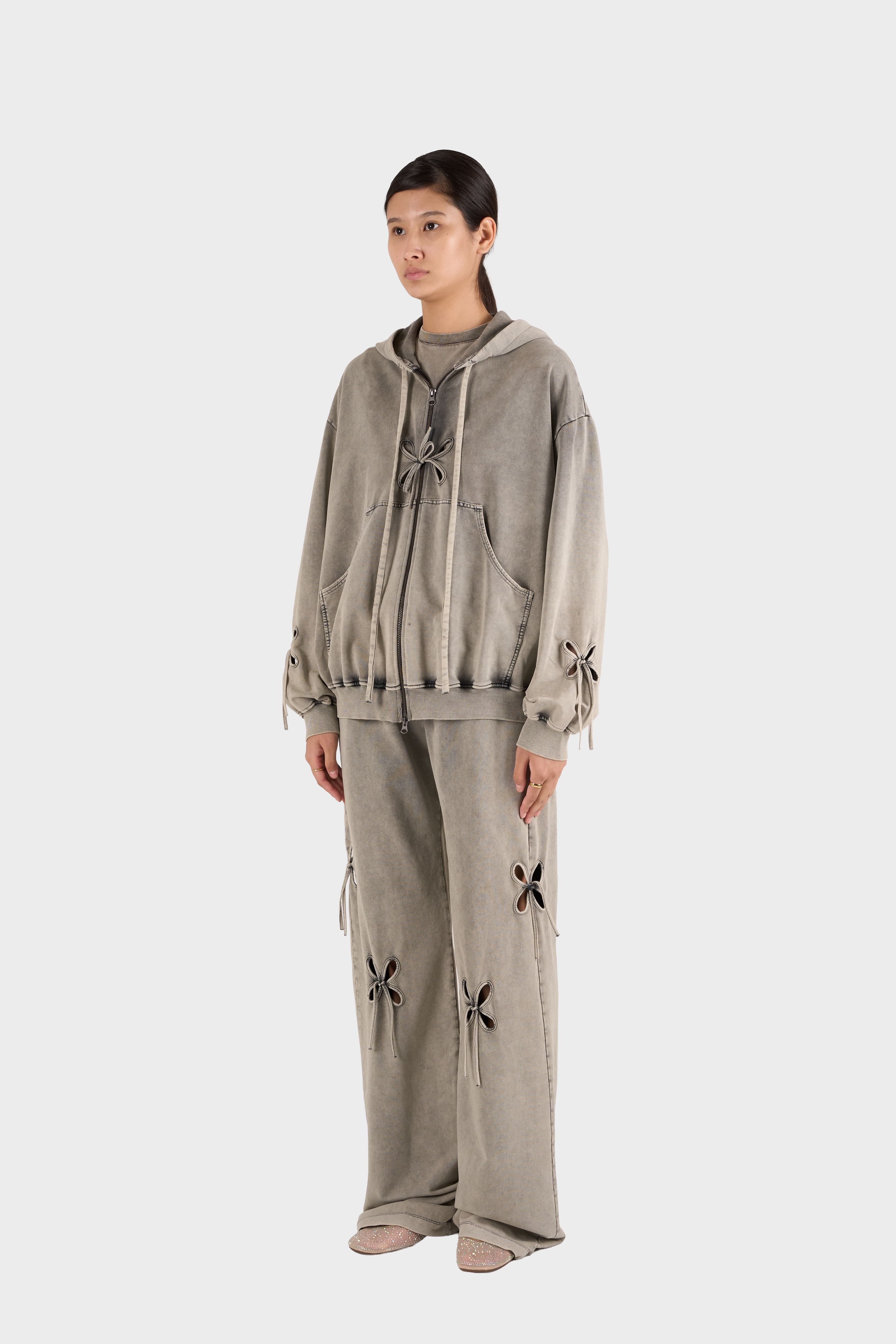 Ash Gray Petal Hoodie