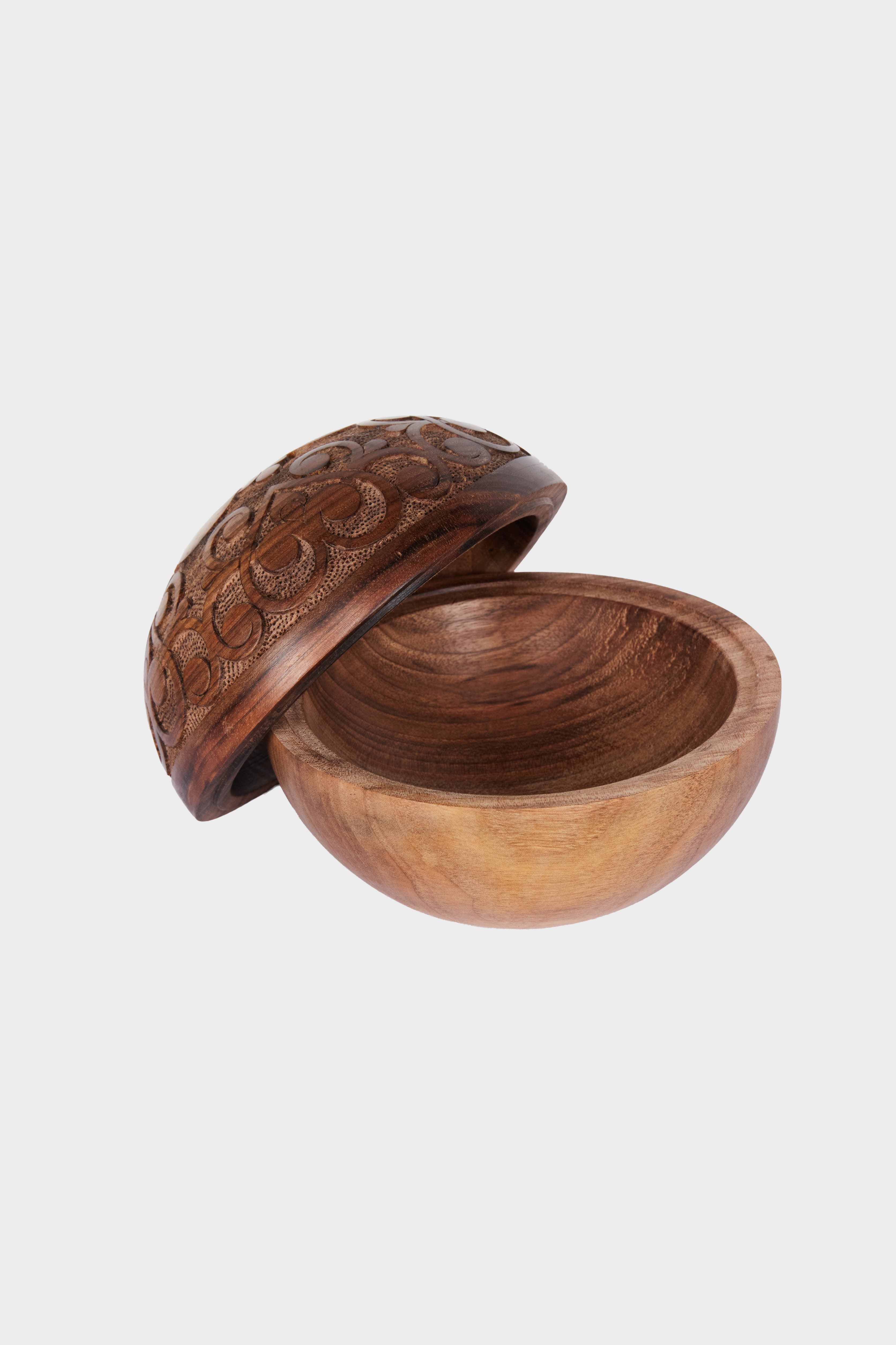 Carved Wooden Keepsake Box