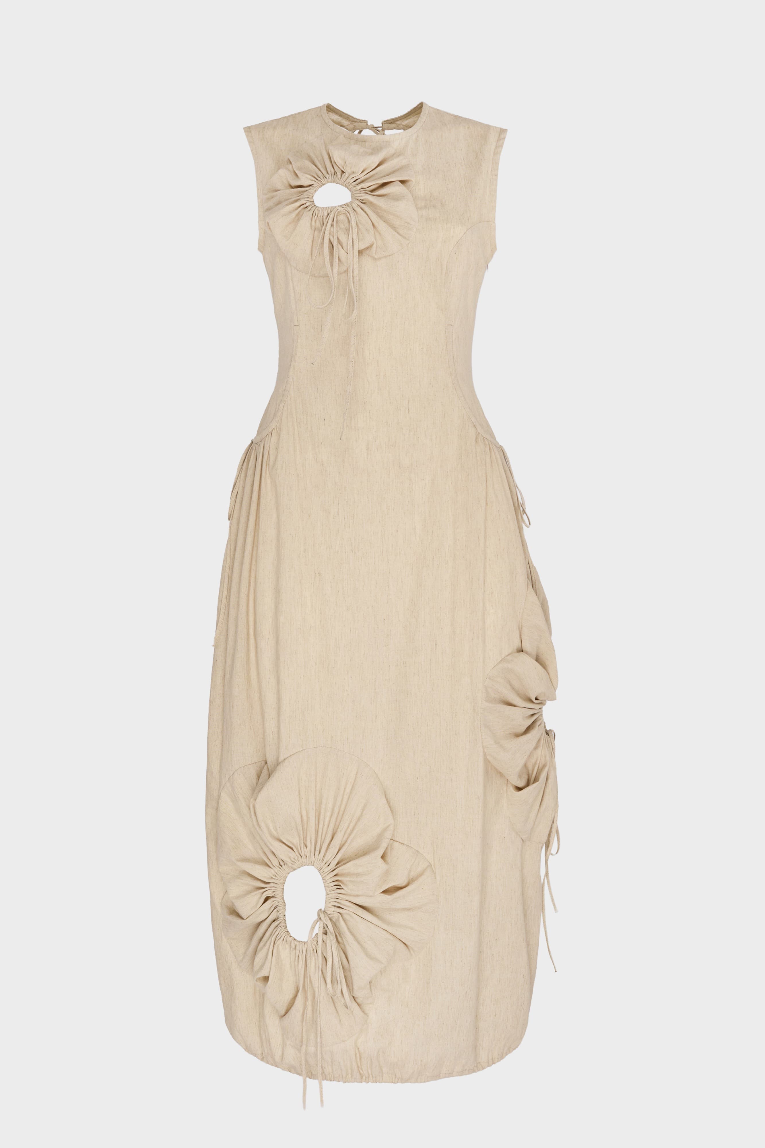 Flower Linen Dress