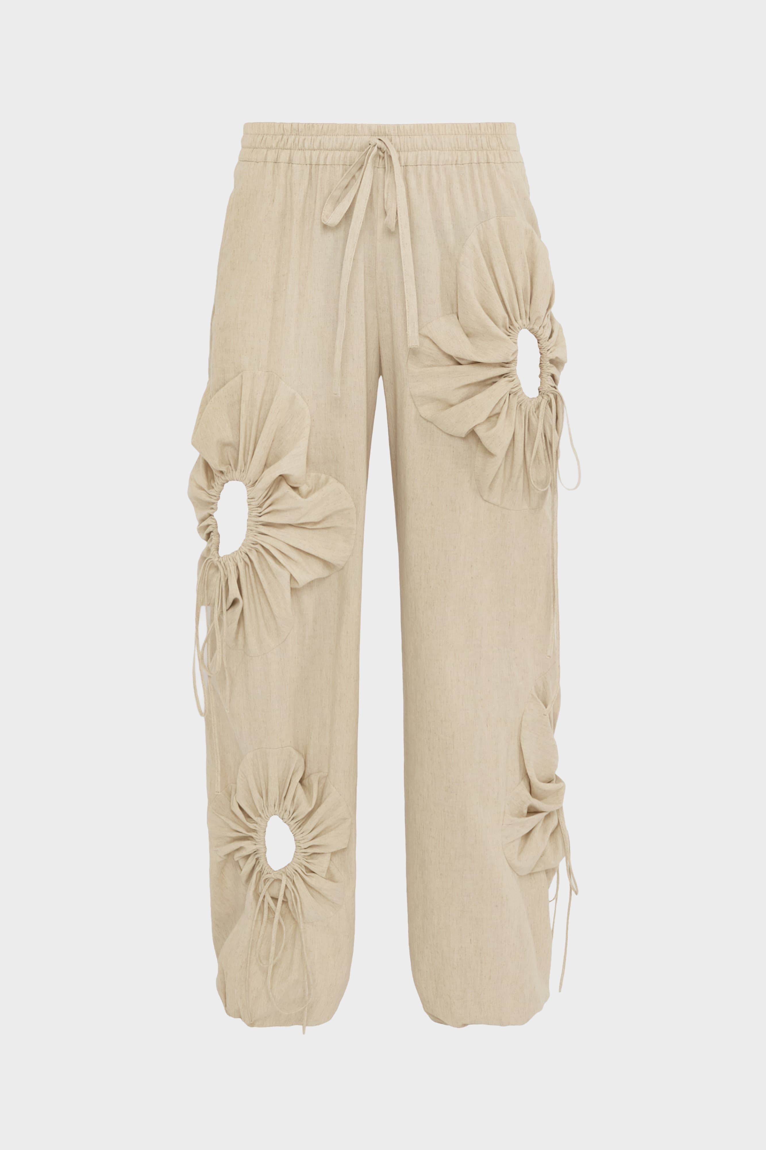 Flower Linen Pants