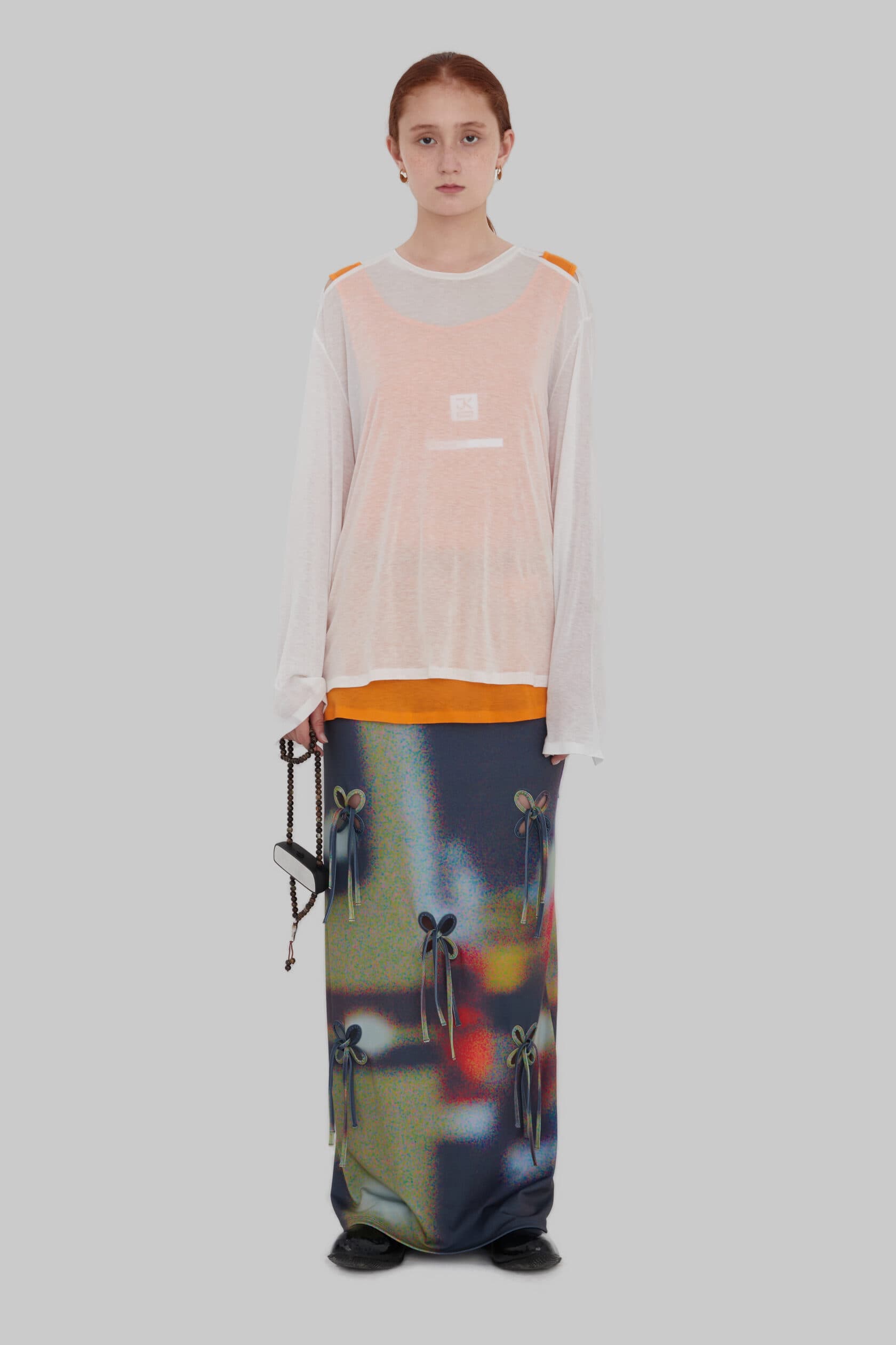 Car Printed Petal Skirt