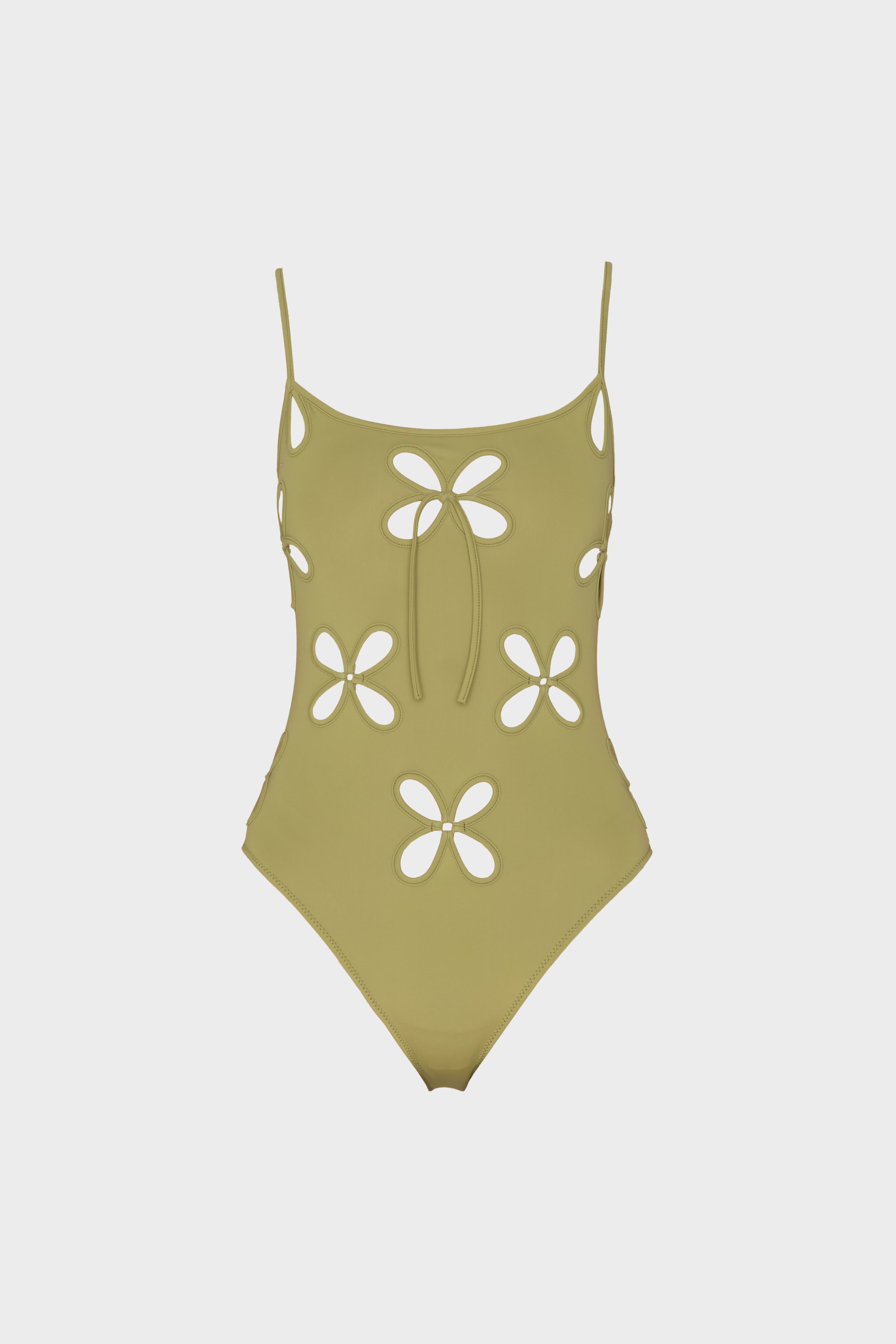 Chilla Petal One-Piece With Metallic Rings