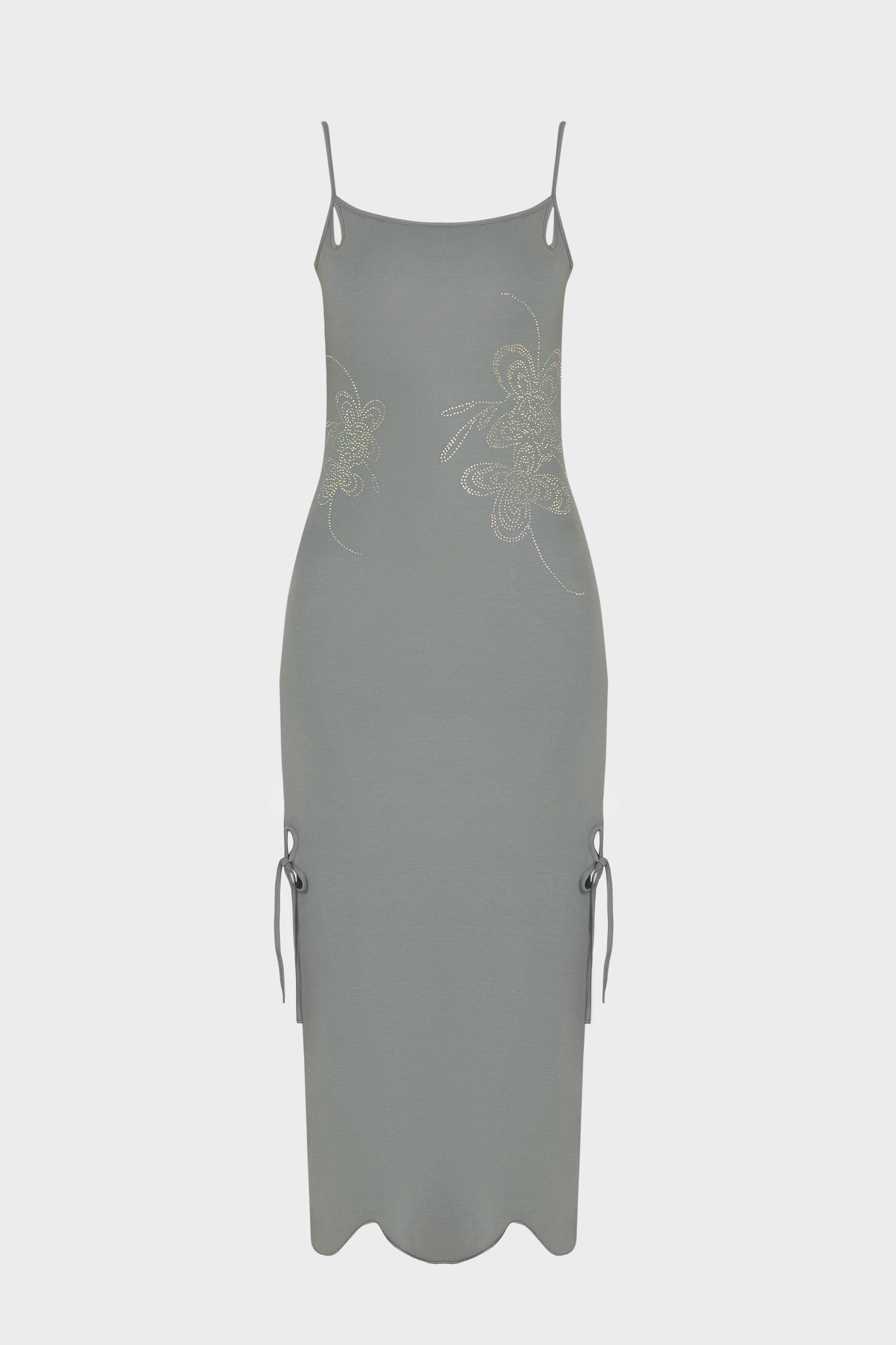 Crystal Petal Slip Dress