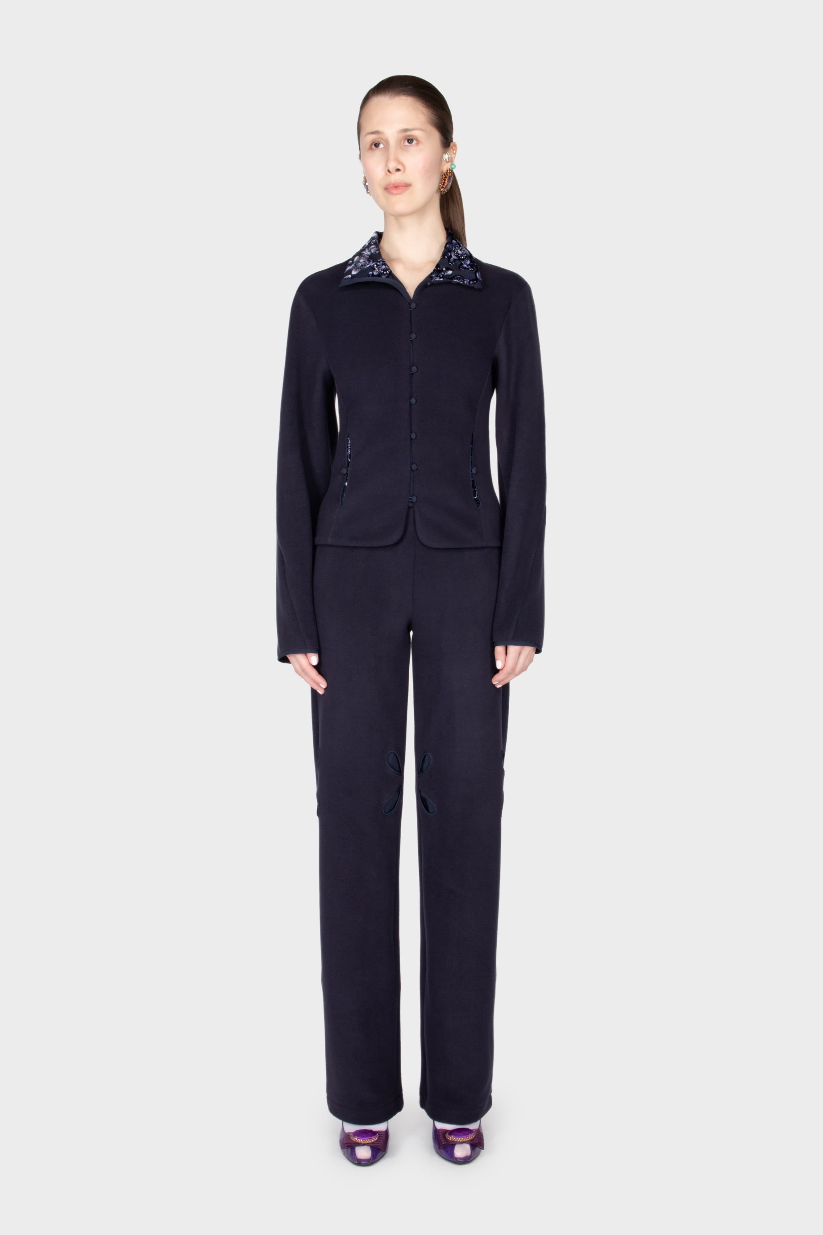 Elegant Fleece Cardigan