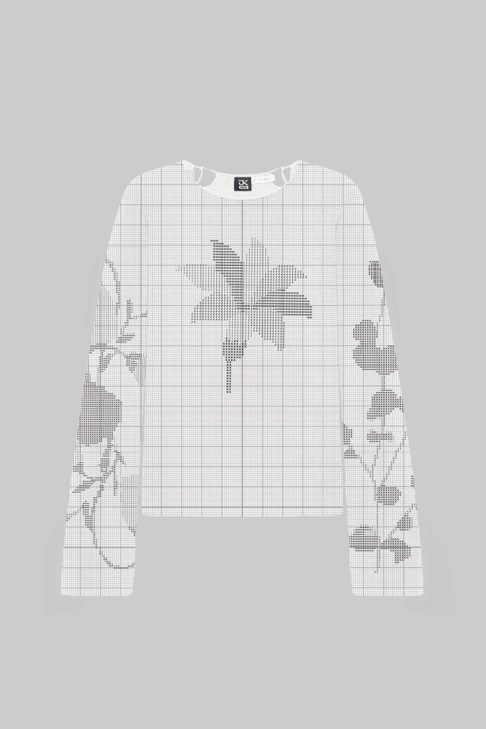 Embroidery Scheme Petal Long Sleeve