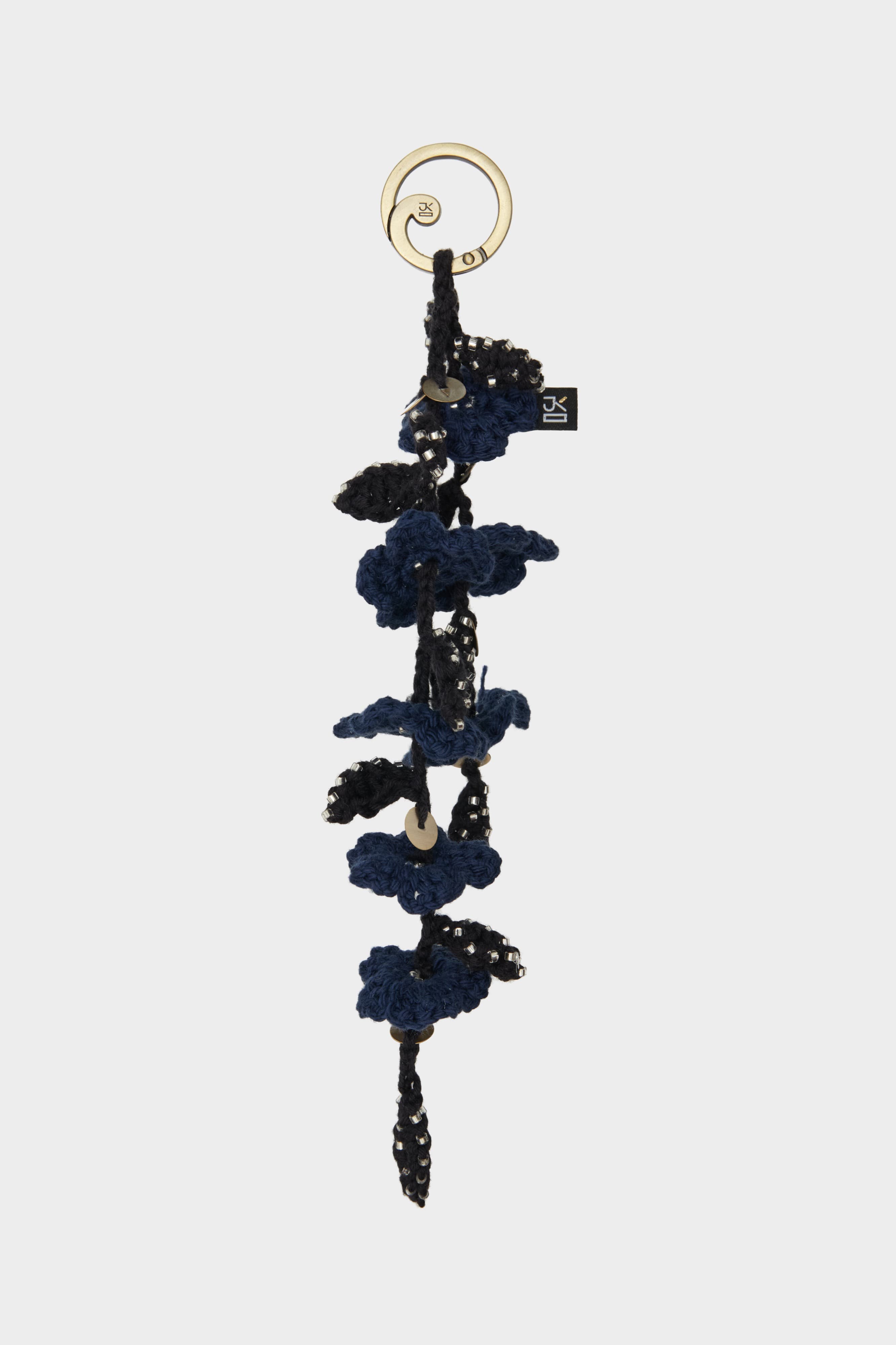 Floral Knitted Keychain