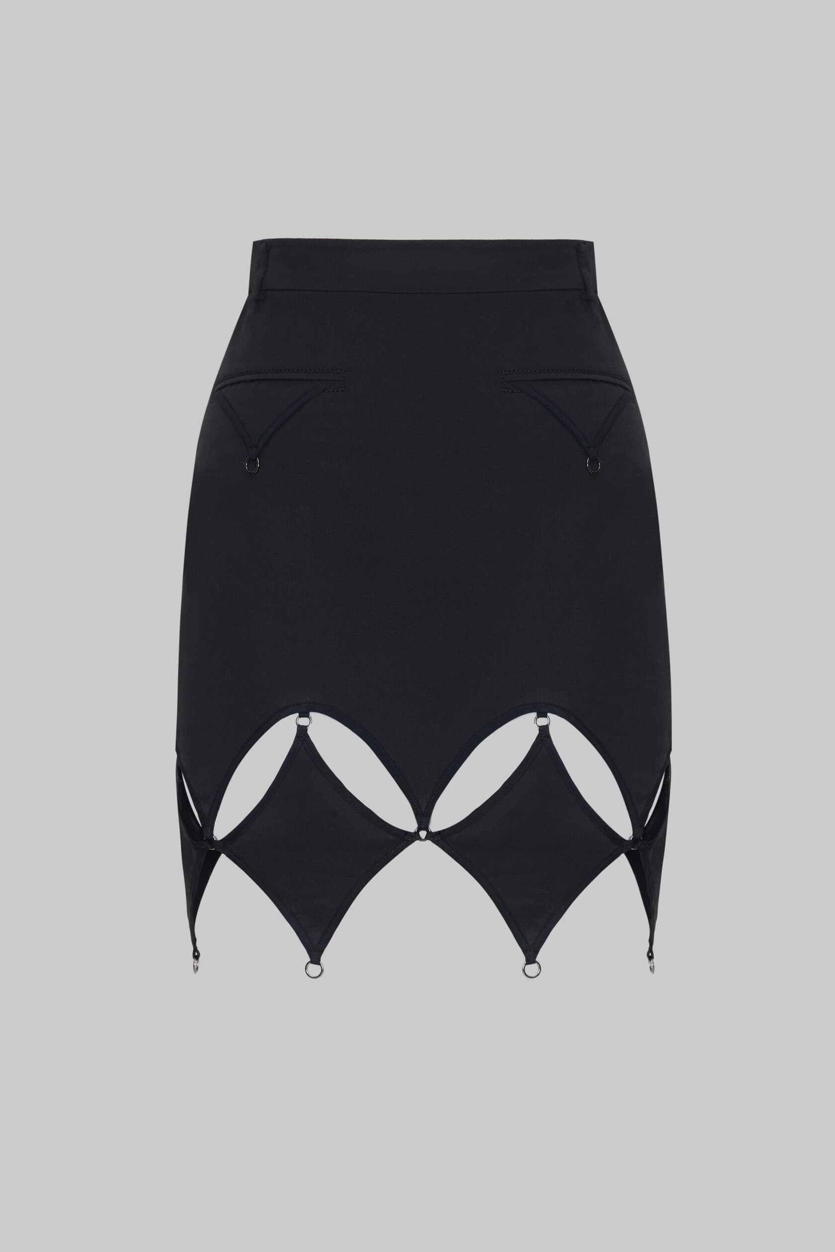 Lattice Mini Skirt
