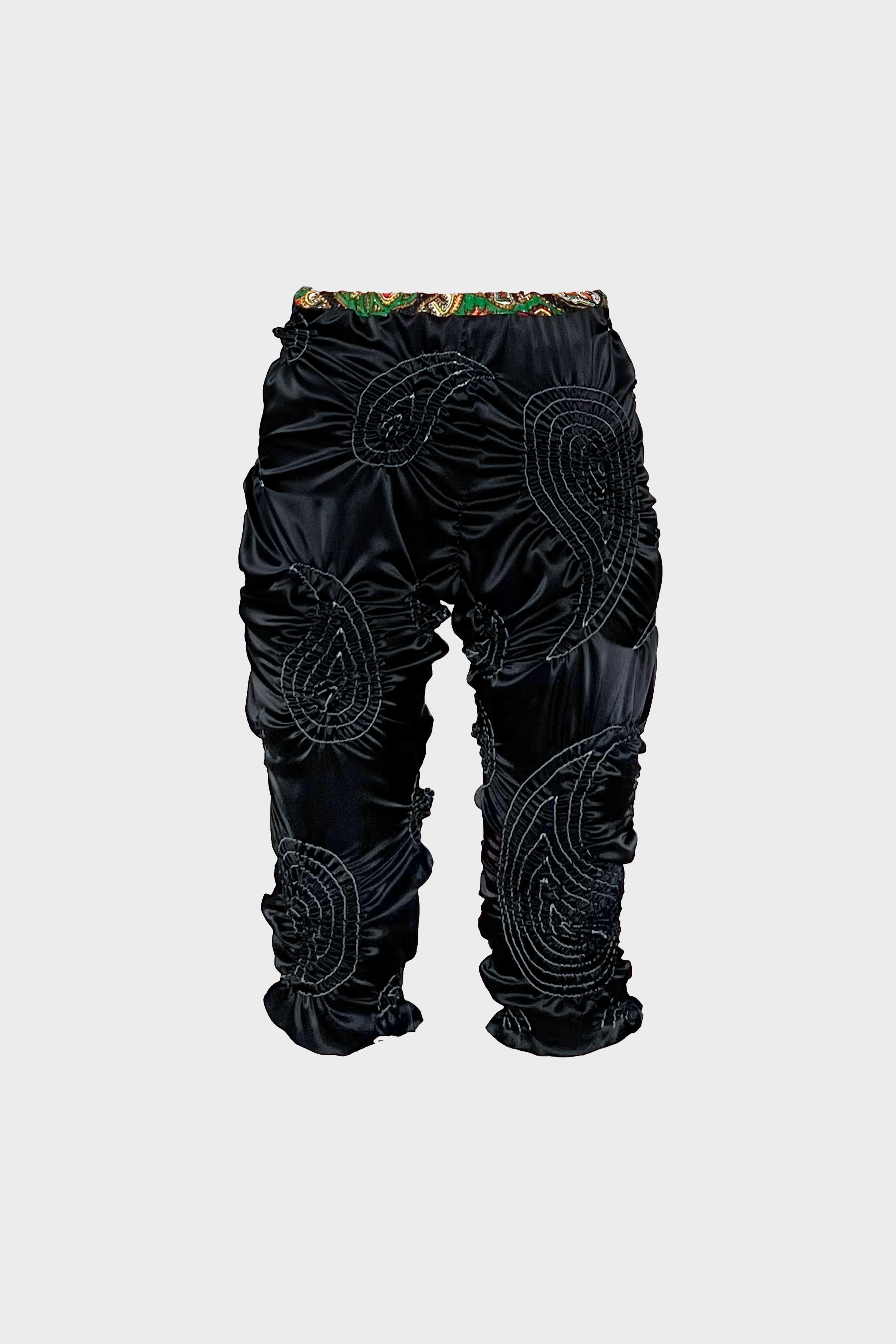Markiza Cropped Leggings In Satin
