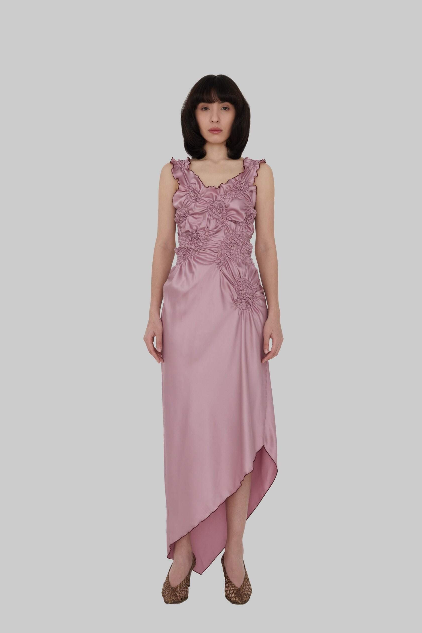 Markiza Paisley Dress In Satin