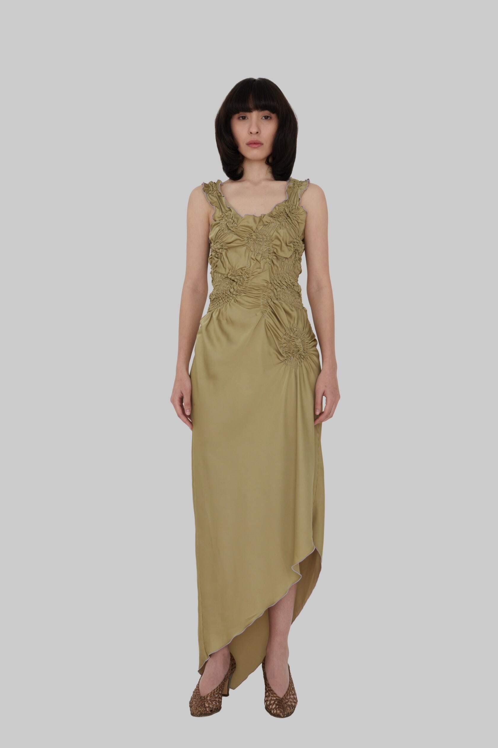 Markiza Paisley Dress In Satin