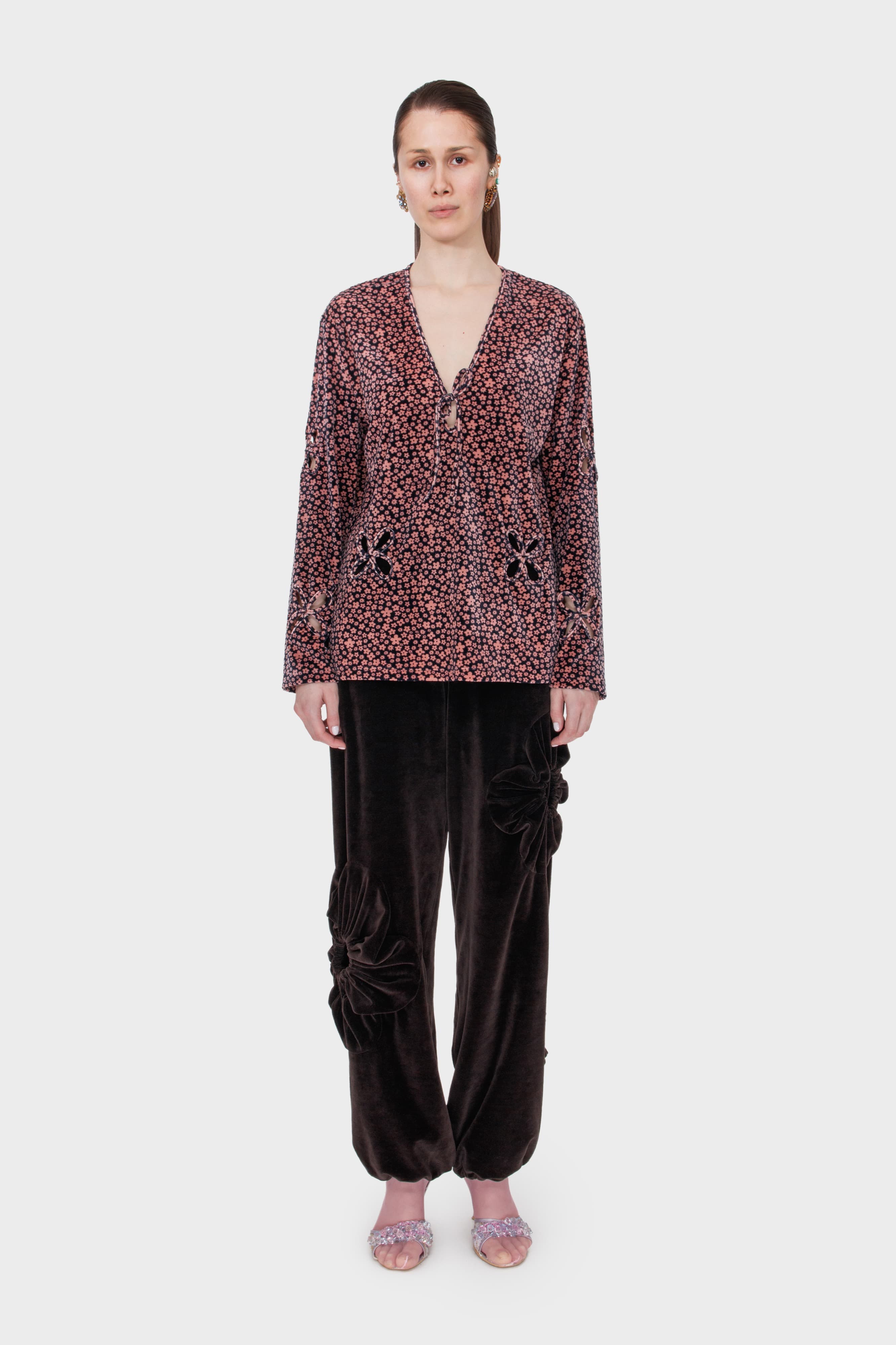 Petal Velour Long Sleeve