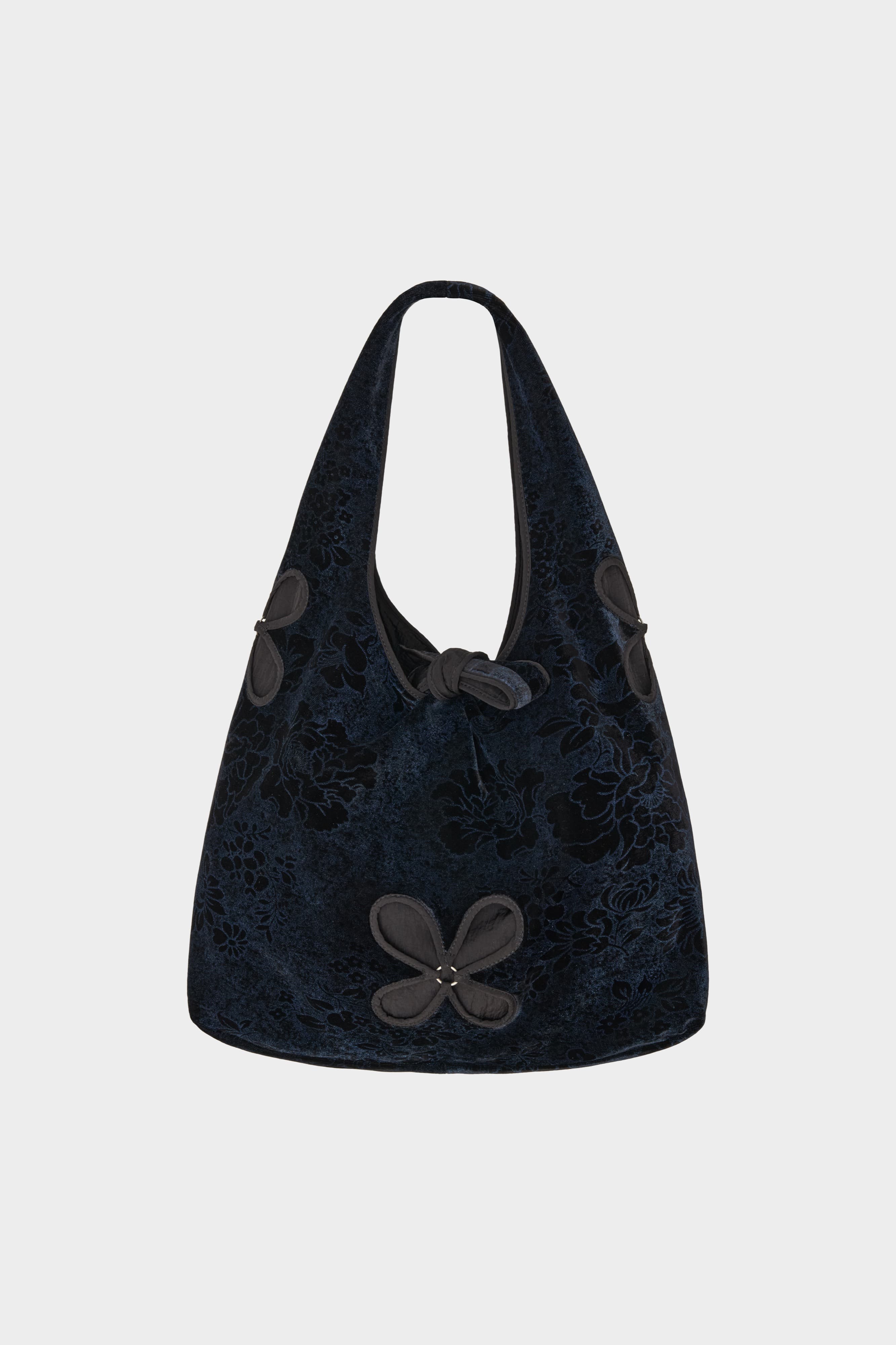 Reversible Petal Velour Tote