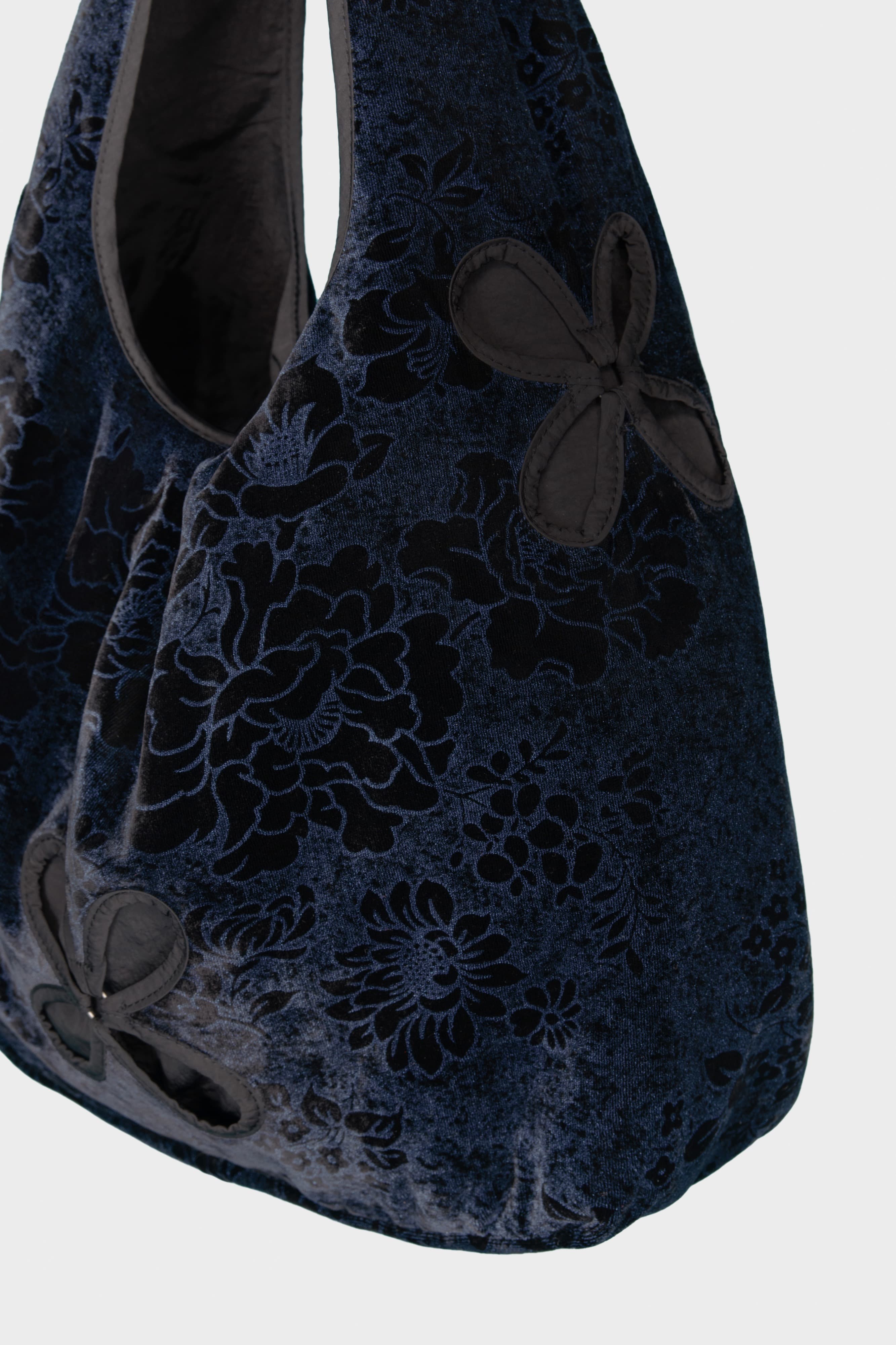 Reversible Petal Velour Tote