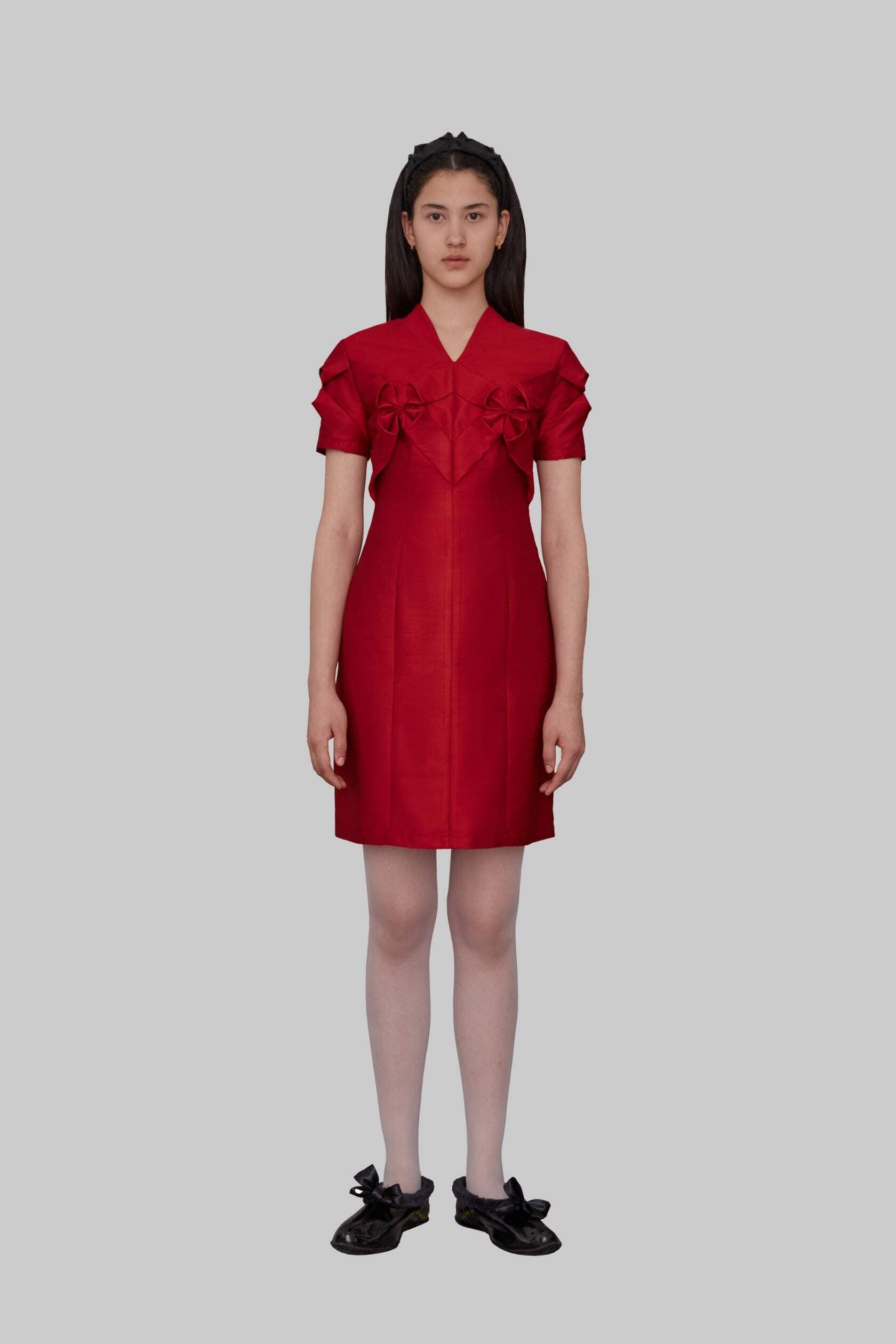 Smocked Flower Minidress