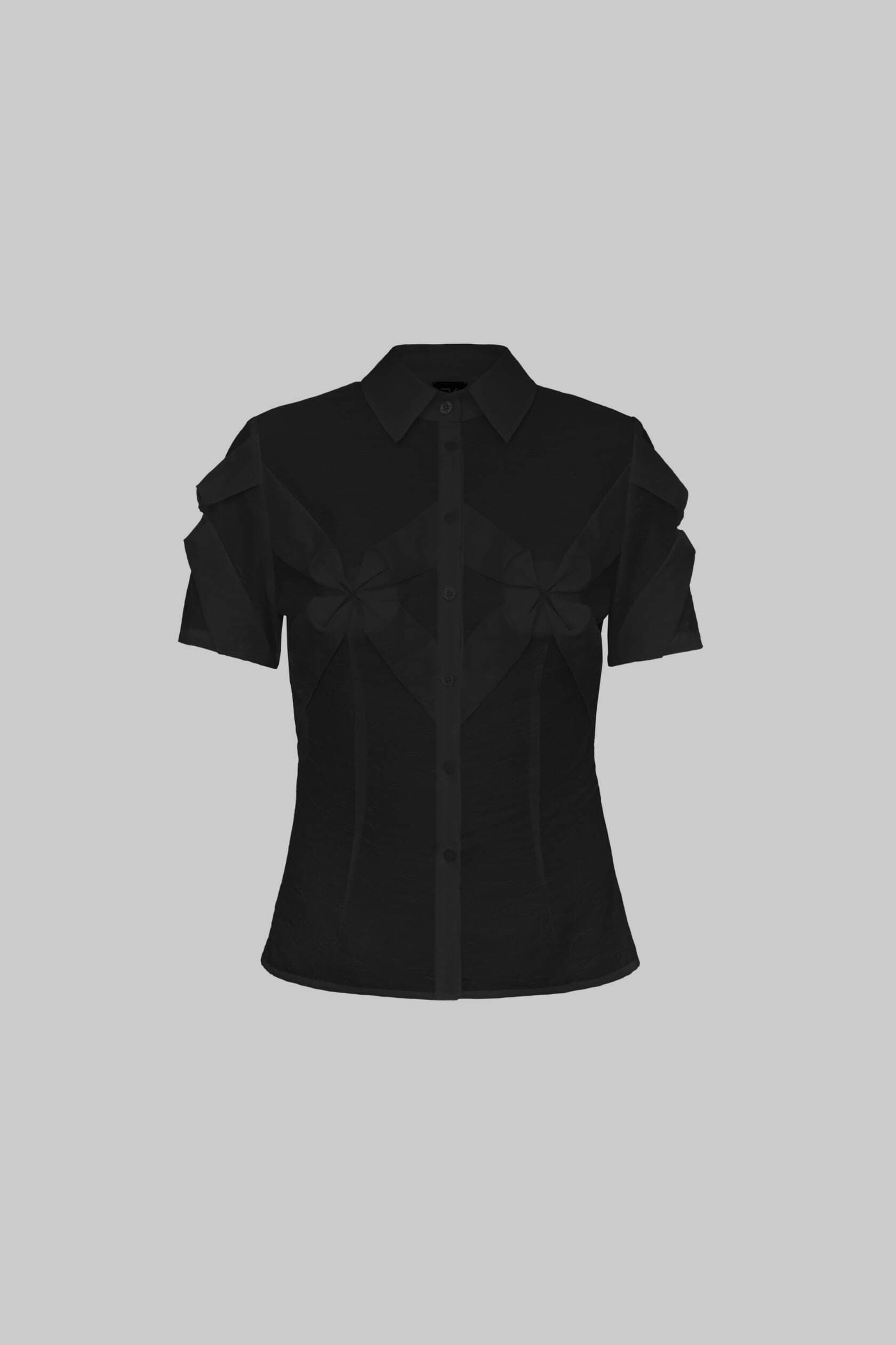 Smocked Flower Shirt