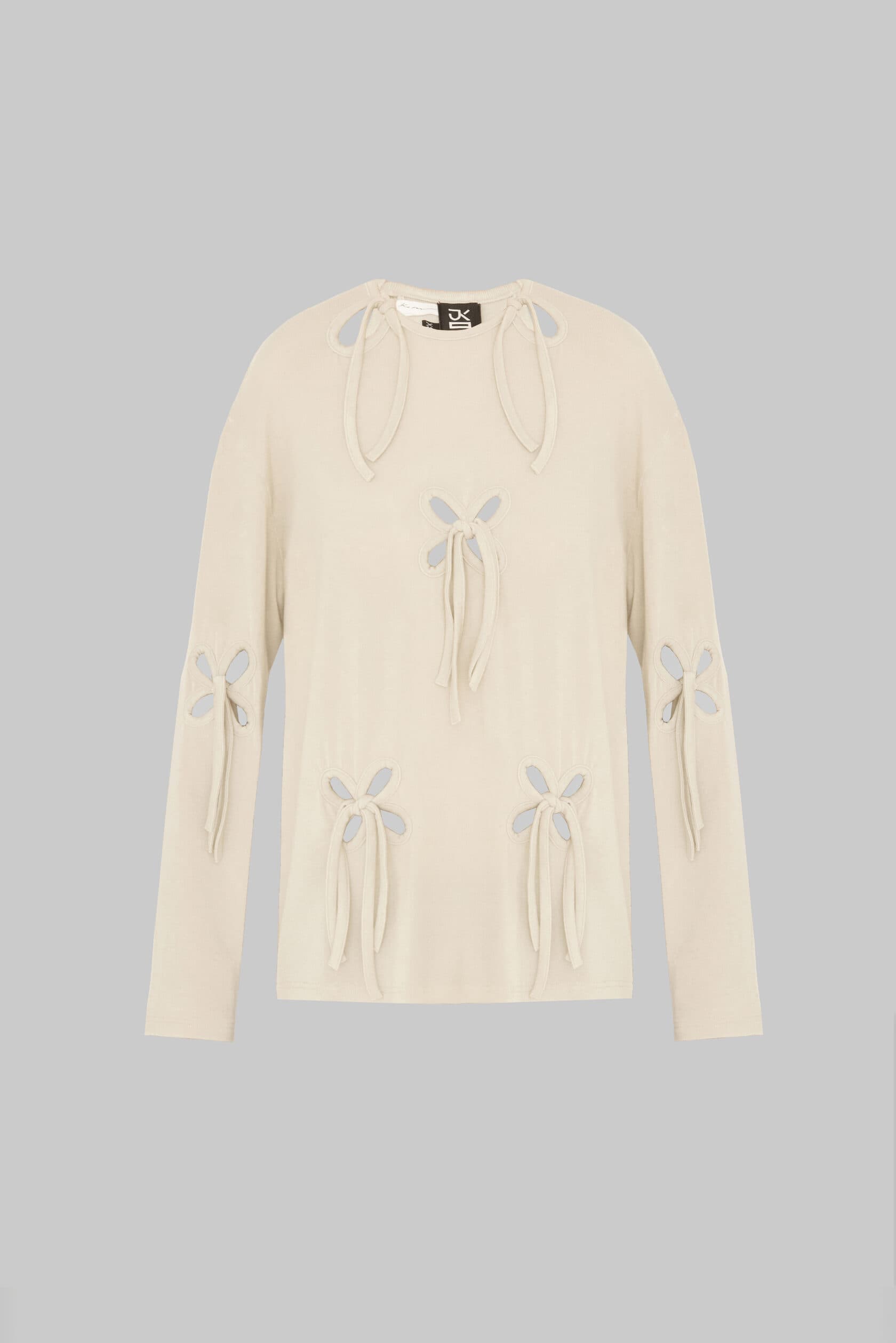 Unisex Knit Wool Petal Long Sleeve Top