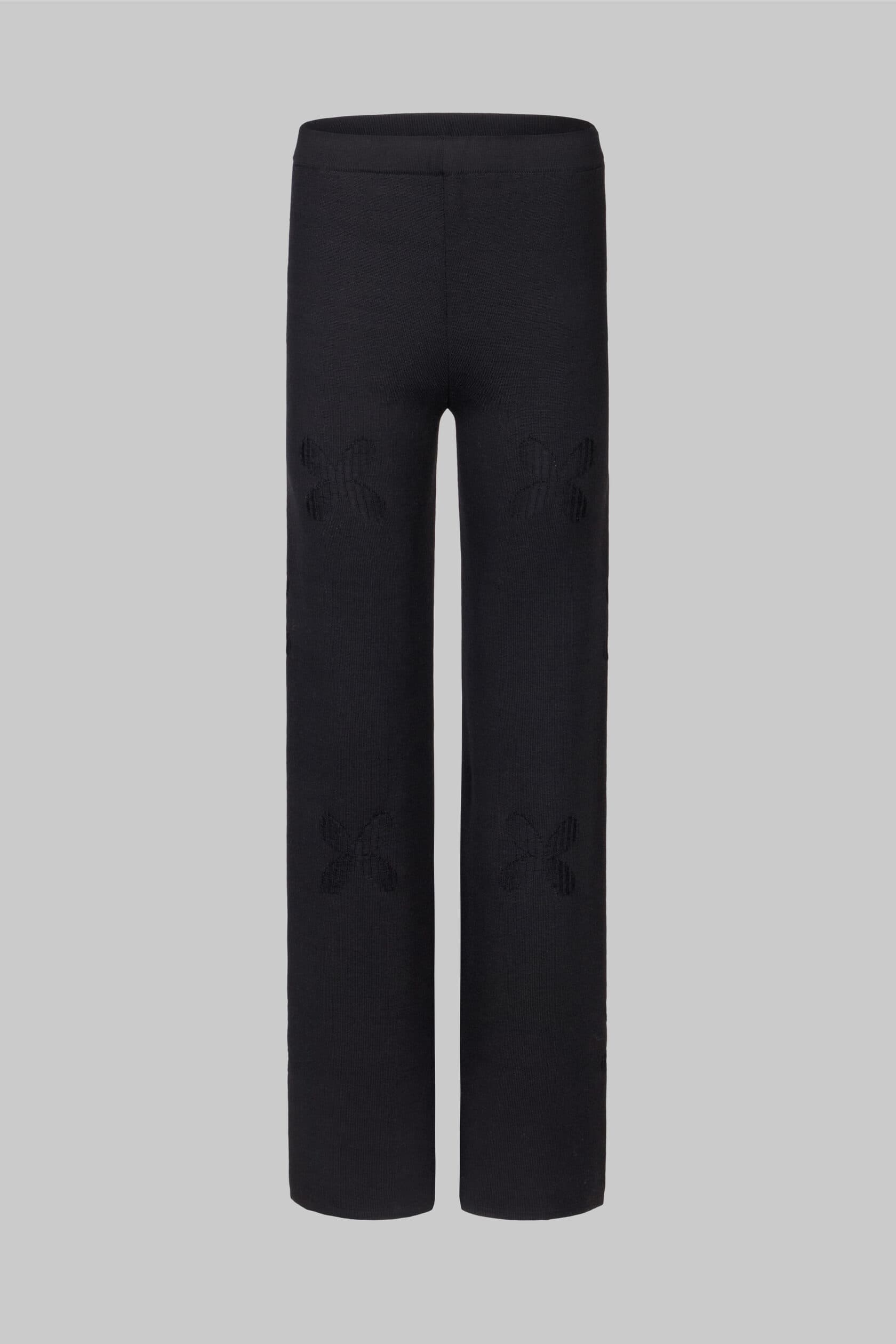 Wool Petal Pattern Pants